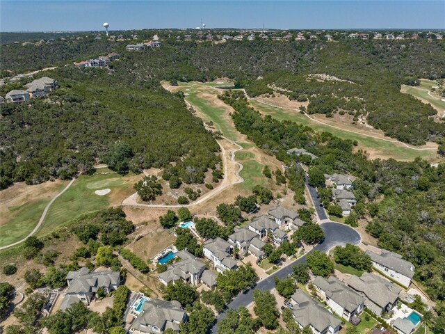 4332 Canoas Dr, Austin, TX 78730 - aerial view of property's location with a local golf course and nearby suburban area
