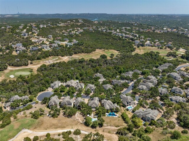 4332 Canoas Dr, Austin, TX 78730 - aerial perspective of suburban area with a local golf course