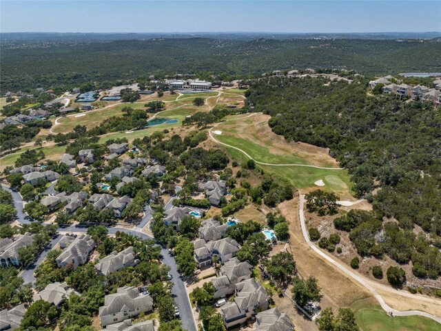 4332 Canoas Dr, Austin, TX 78730 - aerial overview of property's location featuring a local golf course and nearby suburban area