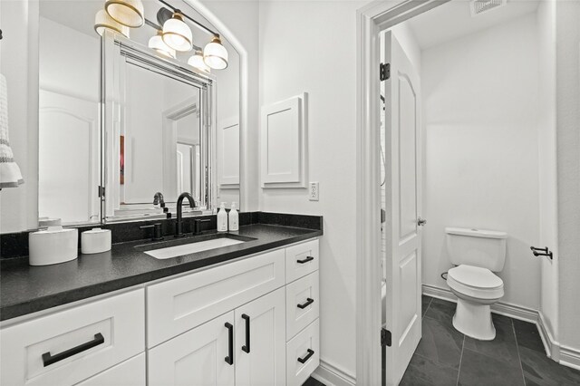 4332 Canoas Dr, Austin, TX 78730 - bathroom with vanity and tile patterned floors