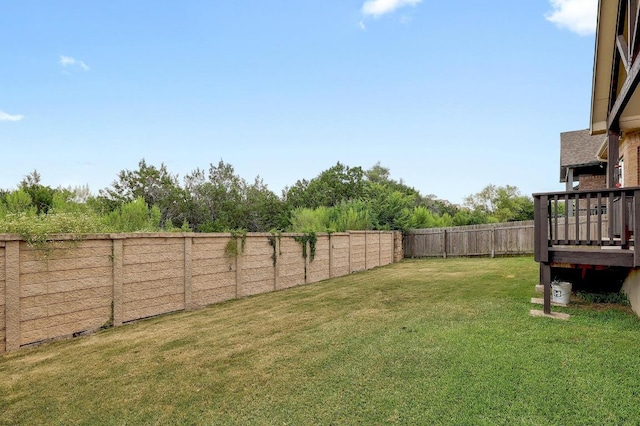 812 Anahuac Dr, Leander, TX 78641 - fenced backyard with a wooden deck