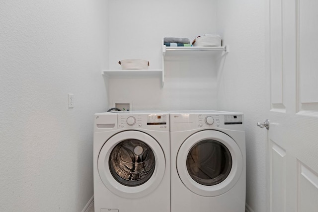 207 Dry Creek Rd, Austin, TX 78737 - washroom with washer and dryer