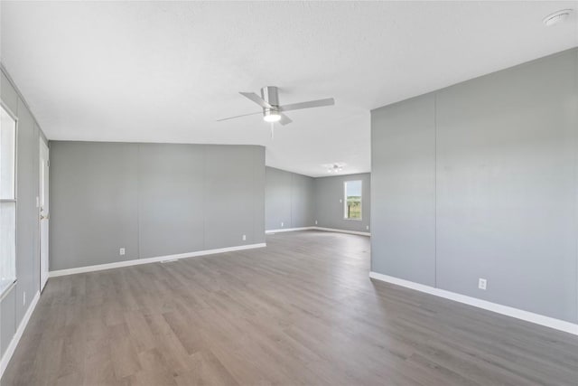 754 Altwein Ln, New Braunfels, TX 78130 - empty room with wood finished floors and ceiling fan