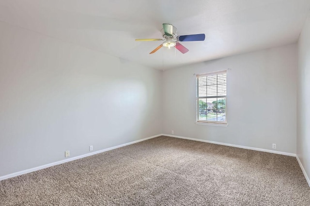 400 Hummingbird Ln, Leander, TX 78641 - carpeted empty room featuring a ceiling fan and baseboards