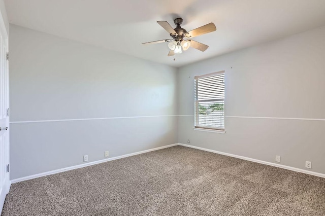 400 Hummingbird Ln, Leander, TX 78641 - carpeted spare room with baseboards and a ceiling fan