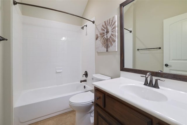 3204 Herrero Path, Cedar Park, TX 78641 - bathroom with vanity, shower / bath combination, and tile patterned flooring