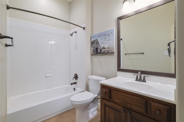 3204 Herrero Path, Cedar Park, TX 78641 - bathroom with vanity, tub / shower combination, and tile patterned floors