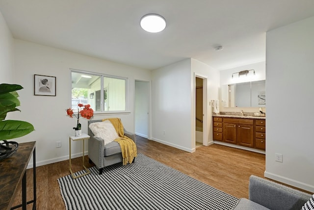 9224 Partridge Cir, Austin, TX 78758 - living area with light wood finished floors and baseboards
