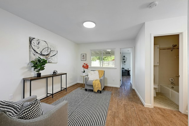9224 Partridge Cir, Austin, TX 78758 - living area with wood finished floors and baseboards