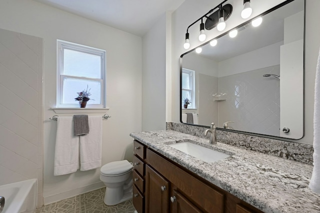 9224 Partridge Cir, Austin, TX 78758 - full bathroom featuring vanity, shower / bathtub combination, and tile patterned flooring