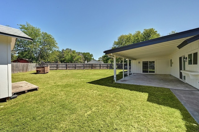 9224 Partridge Cir, Austin, TX 78758 - fenced backyard featuring a patio area