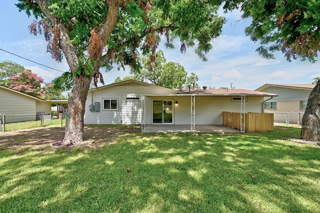 4803 Broadhill Dr, Austin, TX 78723 - back of property with a patio area