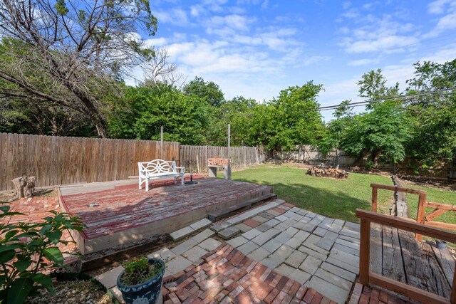 1121 Nola Ruth Blvd, Harker Heights, TX 76548 - deck with a fenced backyard and a patio area