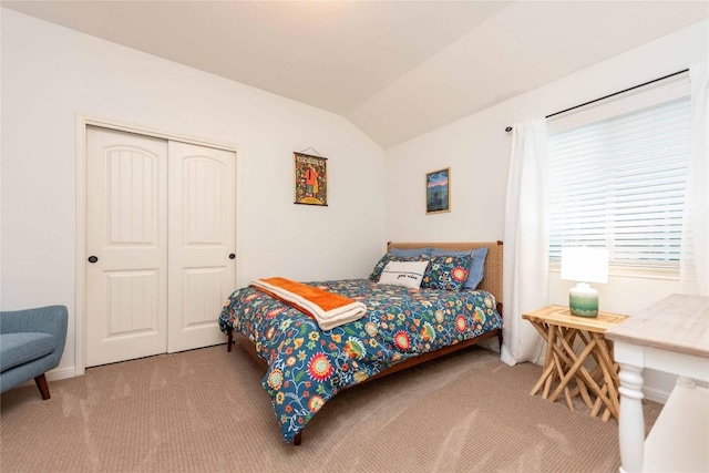 13920 Marathon Rd, Austin, TX 78717 - carpeted bedroom featuring vaulted ceiling and a closet
