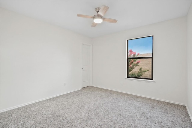 2017 Woodway Dr, Leander, TX 78641 - carpeted empty room with baseboards and ceiling fan