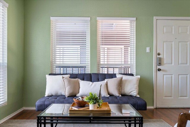 2804 Rio Grande St Unit 211, Austin, TX 78705 - living room with wood finished floors and plenty of natural light