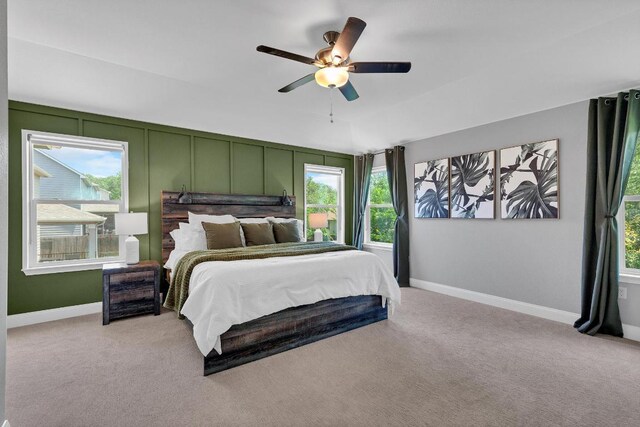 800 Sand Hill Branch Dr Unit 38, Austin, TX 78748 - bedroom with multiple windows, light colored carpet, and a ceiling fan