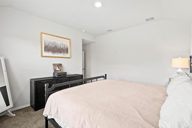 1037 Oxford Ln, Troy, TX 76579 - bedroom with lofted ceiling and carpet flooring
