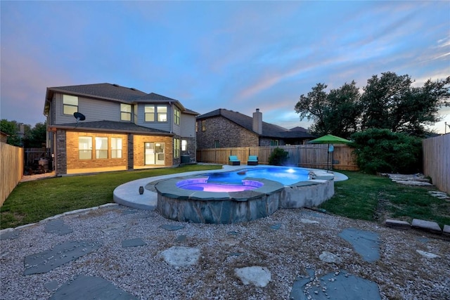 1236 Yellow Iris Rd, Leander, TX 78641 - view of swimming pool featuring a fenced backyard