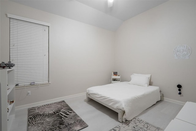 2508 Outlook Ridge Loop, Leander, TX 78641 - bedroom with vaulted ceiling and a ceiling fan