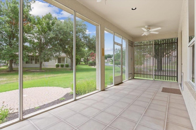 101 Goldenrod Way, Georgetown, TX 78633 - unfurnished sunroom with ceiling fan