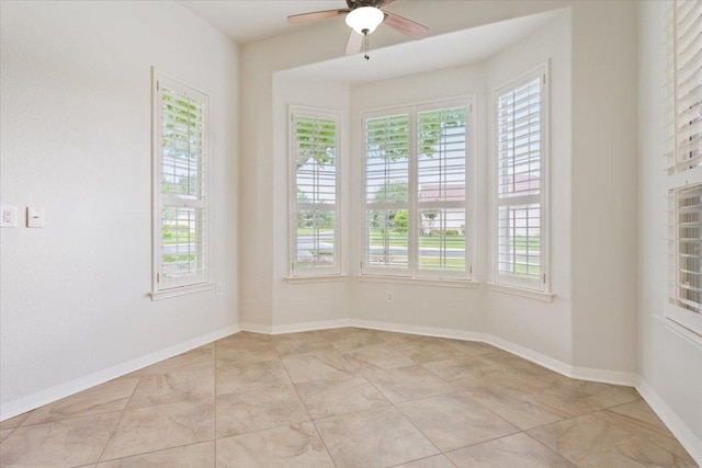 101 Goldenrod Way, Georgetown, TX 78633 - spare room with a ceiling fan and baseboards
