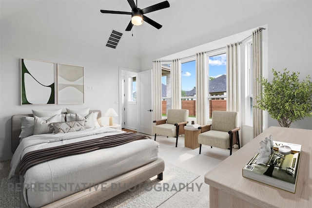 2113 Tobiano Trce, Georgetown, TX 78633 - carpeted bedroom with a ceiling fan