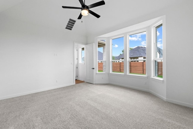 2113 Tobiano Trce, Georgetown, TX 78633 - carpeted spare room with ceiling fan and baseboards