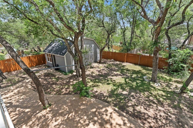 12403 Cassady Dr, Austin, TX 78727 - fenced backyard featuring a shed