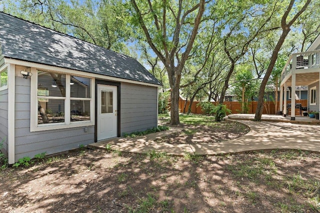 12403 Cassady Dr, Austin, TX 78727 - view of yard with a patio and an outdoor structure