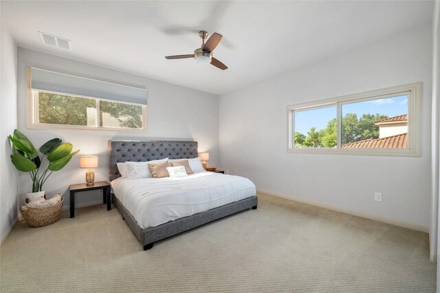 107 Bella Strada Cv, Lakeway, TX 78734 - bedroom with carpet flooring and ceiling fan