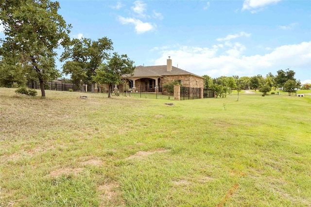 106 Packsaddle Dr, Bastrop, TX 78602 - view of yard
