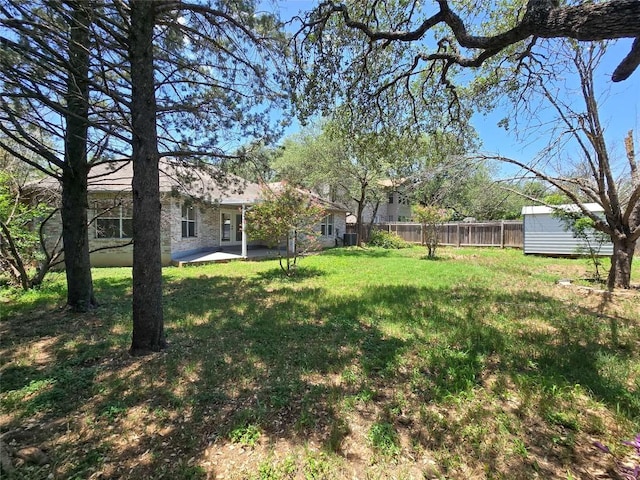 1318 Chalk Ln, Cedar Park, TX 78613 - view of yard featuring a patio