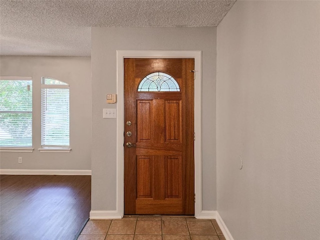 1318 Chalk Ln, Cedar Park, TX 78613 - entryway with a textured ceiling, plenty of natural light, and tile patterned flooring