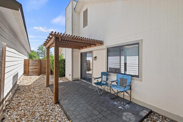 1821 Golden Pheasant Dr, Austin, TX 78758 - view of patio / terrace featuring a pergola