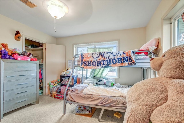 1402 Herder Ave, Schulenburg, TX 78956 - carpeted bedroom featuring multiple windows and a closet
