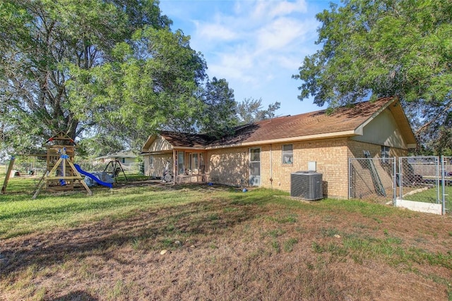 1402 Herder Ave, Schulenburg, TX 78956 - view of yard with a playground