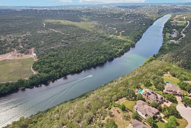 1108 Lakewood Hills Ter, Austin, TX 78732 - aerial view of property and surrounding area with a large body of water