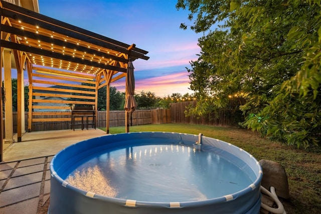 8701 Meridian Oak Ln, Austin, TX 78744 - view of pool with a fenced backyard and a jacuzzi