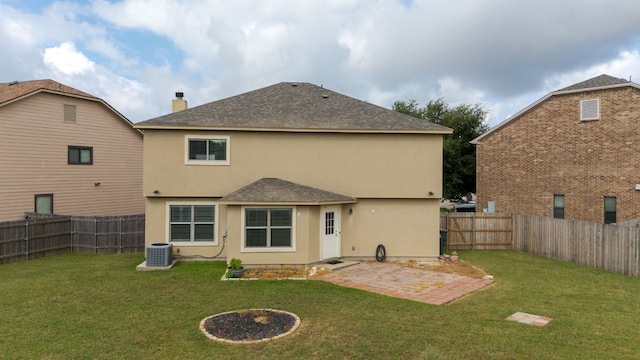 425 Starview St, Temple, TX 76502 - back of house with a shingled roof, stucco siding, a fenced backyard, and a patio