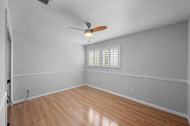 6110 Gardenridge Holw, Austin, TX 78750 - empty room featuring a ceiling fan and wood finished floors