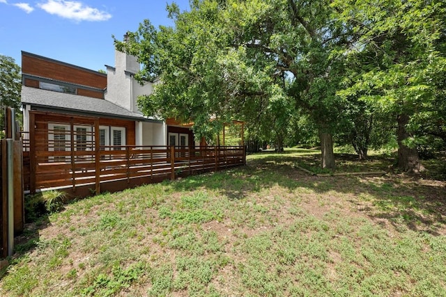 6110 Gardenridge Holw, Austin, TX 78750 - view of grassy yard with french doors