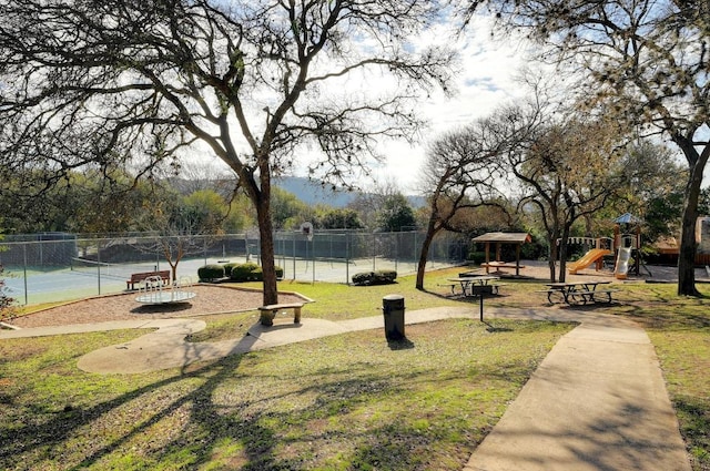 6110 Gardenridge Holw, Austin, TX 78750 - surrounding community featuring a tennis court