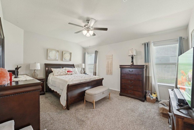 184 Pivot Dr, Taylor, TX 76574 - bedroom featuring light colored carpet and ceiling fan
