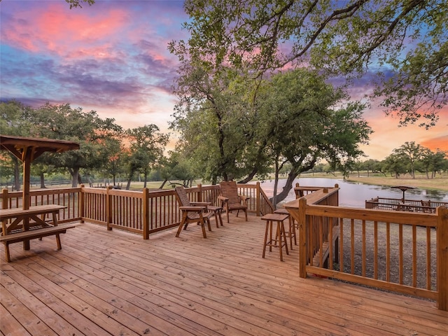 762 Karisch Rd, Giddings, TX 78942 - deck with a water view
