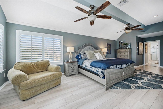 515 Wesley Ridge Dr, Spicewood, TX 78669 - bedroom featuring wood finished floors and a ceiling fan