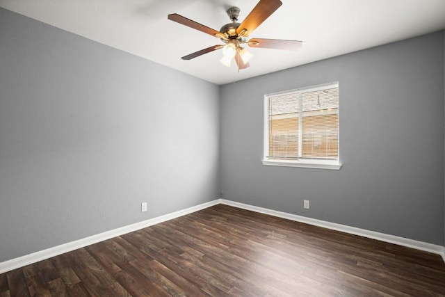 14608 Menifee St, Austin, TX 78725 - unfurnished room featuring wood finished floors and a ceiling fan