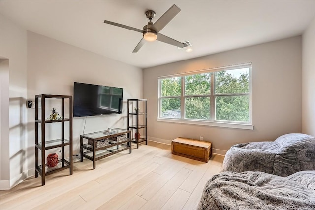 14708 Longbranch Dr, Austin, TX 78734 - bedroom featuring light wood-type flooring and ceiling fan