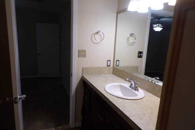 729 Yegua Dr, Lexington, TX 78947 - bathroom with vanity and a ceiling fan