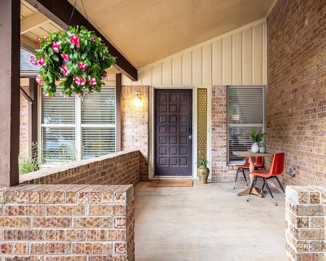 2306 Monarch Dr, Austin, TX 78748 - entrance to property with board and batten siding and brick siding